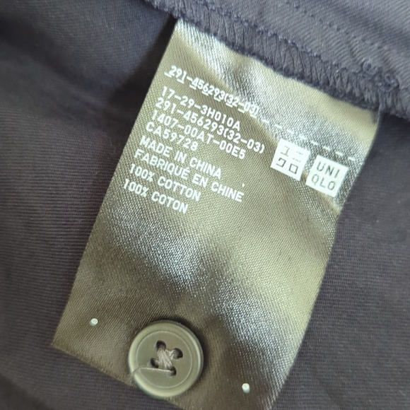 Ines De La Fressange X  Uniqlo Black twill Cotton Collarless Pintuck Dress - Picture 6 of 8